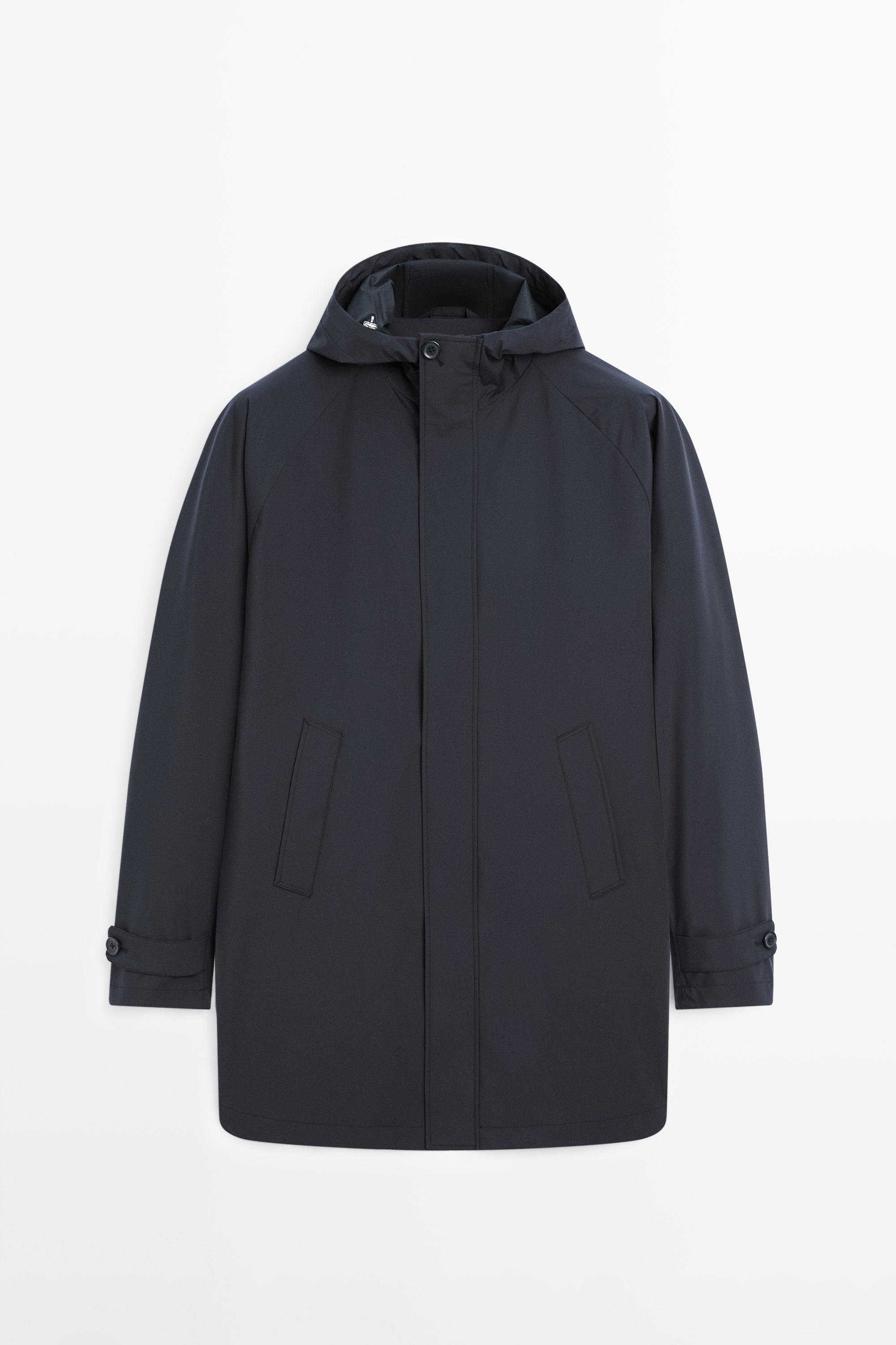 Long hooded parka